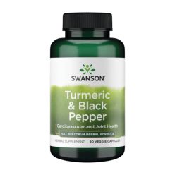   Swanson turmeric&black pepper (kurkuma+ feketebors) 90 növényi kapszula