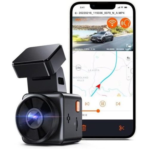 Vantrue dash cam - e1 lite (wifi+gps autós kamera, 1080p, hdr, hangutasítás, 512gb microsd támogatás)