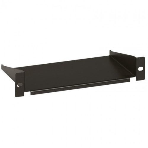 Legrand rackszekrény polc - (10", 1u, fix, 120 mm mély, 2 ponton rögzíthető, 10kg, linkeo, fekete)