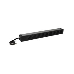   Legrand elosztó - (pdu), 19", 1u,  jelzőlámpás, 9 aljzat, gyermekvédett, 3 méter
