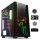 Spirit of gamer számítógépház - ghost one rgb (fekete, ablakos, 2x12cm ventilátor, atx, matx, 2xusb3.0, 1xusb2.0)