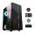 Spirit of gamer számítógépház - clone 3 black (fekete, ablakos, 8x12cm ventilátor, alsó táp,  atx, 1xusb3.0, 2xusb2.0)