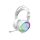 Spirit of gamer fejhallgató - pro-h6 rgb white (multiplatform, mikrofon, 3.5mm jack, hangerőszabályzó, 2m kábel, fehér)