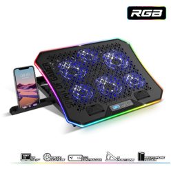   Spirit of gamer notebook hűtőpad 17"-ig - airblade 1200 rgb (18db; max. 79 m3/h; 3x11cm+3x70cm, rgb led, 2xusb2.0)