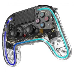   Spirit of gamer gamepad vezeték nélküli - neon bt rgb (pc/ps3/ps4/ios/android, bluetooth, rgb, átlátszó)