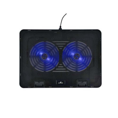 Bluestork notebook hűtőpad 17"-ig - nb-cooler-one (led, 2xusb-a)