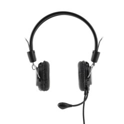   Bluestork fejhallgató - mc201 office headset (mikrofon; hangerő szabályzó, 3,5 jack, fekete)