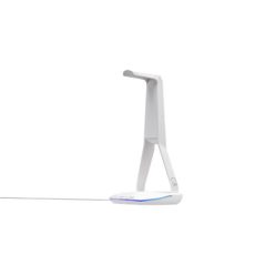   The g-lab fejhallgató állvány - k stand hydrogen w (fehér, 2xusb3.0, 1xusb-c, műanyag, rgb)