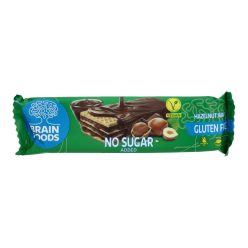   Brain foods gluténmentes ostyaszelet csokoládéba mártott, mogyorós kakaós krémmel töltött, édesítőszerrel 40g
