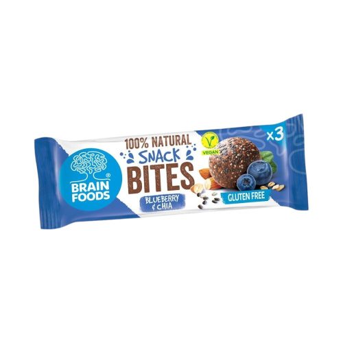 Brain foods gluténmentes datolyás falatok kék áfonyával és chia maggal 48g