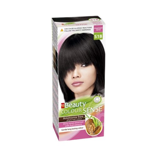 Beauty color s018 midnight black ammonia free hair dye 1 piece