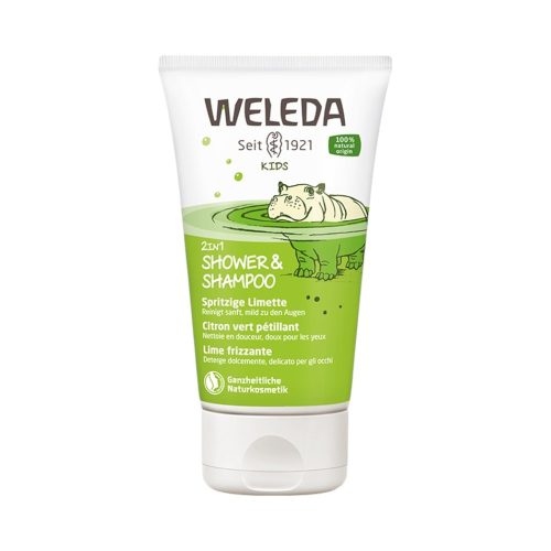 Weleda kids 2in1 lime shower gel and shampoo for children 150 ml