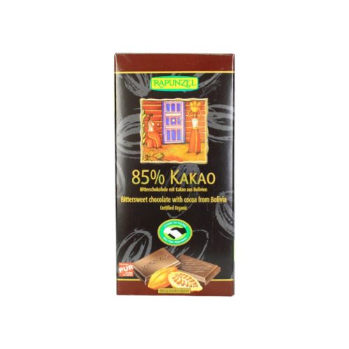 Rapunzel bio keserűcsokoládé 85% 80g