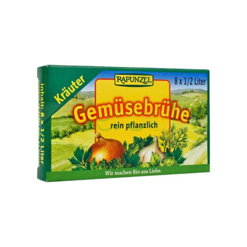 Rapunzel bio zöldségleveskocka fűszeres 84g