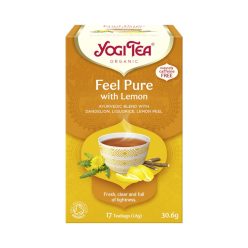   Yogi feel pure bio tisztító méregtelenítő tea citrommal gyermekláncfűvel