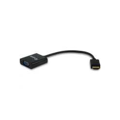   Equip átalakító - 11903607 (hdmi-vga átalakító, apa/anya, audio, fekete)