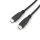 Equip átalakító kábel - 12888307 (usb-c2.0 to usb-c, apa/apa, fekete, 1m)