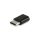 Equip átalakító - 133472 (usb-c -> microusb átalakító, apa/anya, fekete)