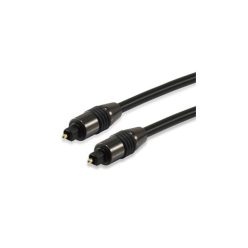   Equip kábel - 147921 (toslink(optikai),  spdif, apa/apa, aranyozott csatlakozó, fekete, 1,8m)