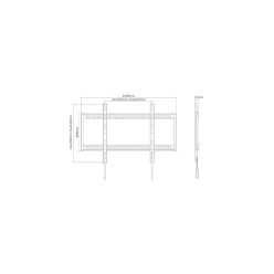   Equip tv fali konzol - 650323 (60"-100", max.: 100kg, fekete)