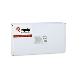   Equip asztali patch panel - 227363 (12 port, cat6, árnyékolt, szürke)