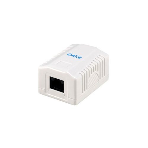 Equip fali aljzat - 235213 (1 port, cat6, utp, fehér)