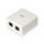 Equip fali aljzat - 235214 (2 port, cat6, utp, fehér)