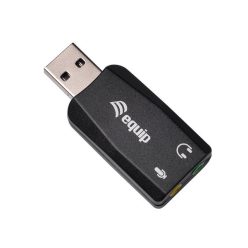   Equip-life kábel átalakító - 245320 (usb bemenet - 3,5mm jack audio + mikrofon kimenet)