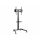 Equip tv/monitor állvány - 650607 (32"-55", dönthető, állítható magasság, gurulós, max.:35kg, fekete)