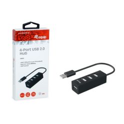   Equip-life usb hub - 128955 (4 ports, usb2.0, usb power, compact design, black)