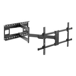   Equip tv fali konzol - 650327 (43"-80", max.: 50kg, dönthető, forgatható, fekete)