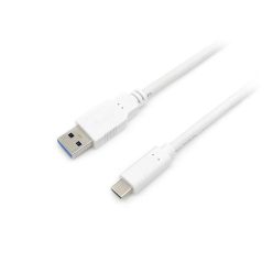   Equip átalakító kábel - 128364 (usb-c 3.2 gen1 to usb-a, apa/apa, fehér, 2m)