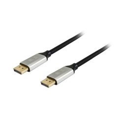   Equip kábel - 119262 (premium, displayport1.4 kábel, 8k/60hz, apa/apa, fekete, 2m)