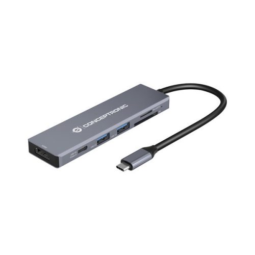 Conceptronic notebook dokkoló - donn23g (usb-c to hdmi/usb-c pd/usb 3.0/sd/tf)