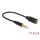 Delock átalakító - 62498 (3.5 mm jack 4 pin> 3.5 mm jack 4 pin, apa/anya)