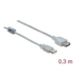   Delock kábel - 82244 (usb-a 2.0 -> usb-a 2.0 hosszabitó kábel, apa/anya, 0,3m)