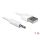 Delock kábel - 83182 (usb kábel iphone, shuffle készülékhez, fehér, 1m)
