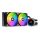 Sharkoon cpu water cooler - s80 rgb aio 240mm (max. 35 db (a); max. 131.93 m3/h; 2x12cm, a-rgb led, fekete)