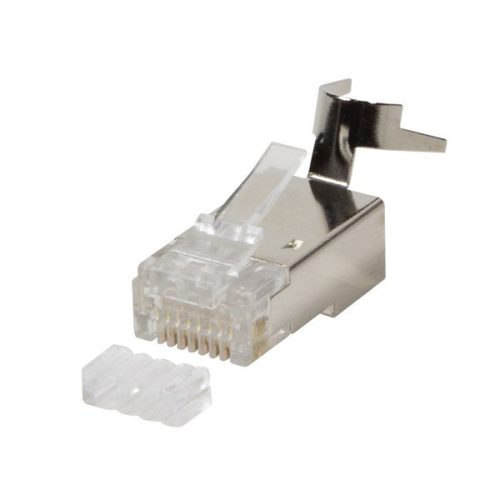 Rj45 csatlakozó cat6, cat6a, cat7, cat7a kábelre, árnyékolt, 50db/csomag