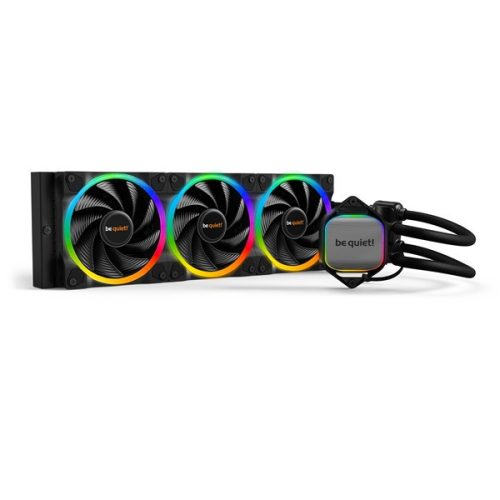 Be quiet! Cpu water cooler - pure loop 2 fx (3x120mm rgb ventillátor, 5500rpm, csatlakozó: 3pin+4pin, cső hossza: 400mm)