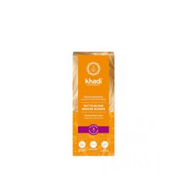 Khadi organic hair dye powder medium blonde 100% 100g