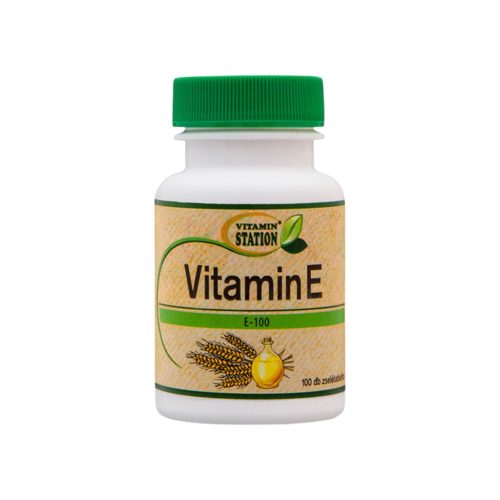 Vitamin station e-vitamin 100iu gélkapszula 100db