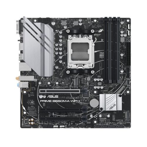 Asus motherboard - amd prime b650m-a wifi ii am5 (b650, atx, 4xddr5 6400+mhz, 4xsata3, 2x m.2, hdmi+dp+vga)
