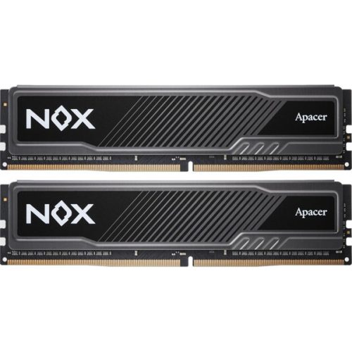 Apacer memória desktop - 16gb kit ddr4 nox (2x8gb, 3200mhz, cl16, 1.35v, hűtőbordás)