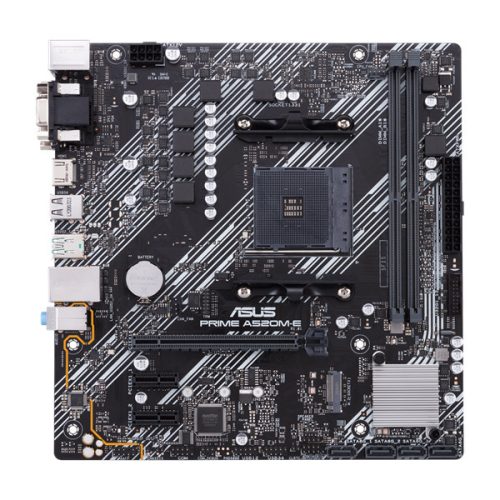 Asus alaplap - amd prime a520m-e/csm am4 (a520, 2xddr4 4600mhz, 1xgbe lan, 1xm.2, 4xsata3, 6xusb2.0, 7xusb3.2)