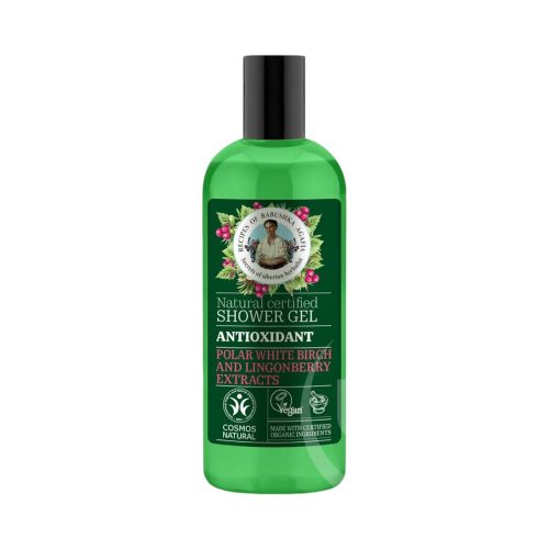 Babushka agafia bio tusfürdő gél antioxidáns sarki fehérnyír- és vörösáfonya-kivonattal 260 ml