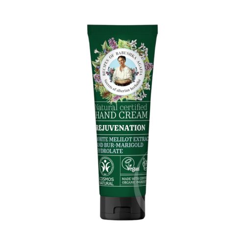 Babushka agafia organic hand cream with renewing white salsify extract and bur marigold flower water 75 ml