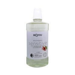   Bio2you natúr szájvíz sensitive aloe vera, homoktövis, mentaolaj és zsálya kivonattal 500 ml