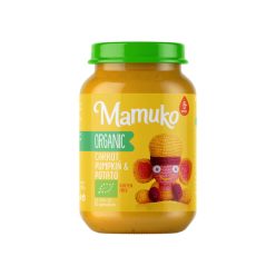   Mamuko bio sütőtök, sárgarépa és burgonya babáknak 6 hónapos kortól 190g