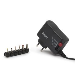   Delight univerzális adapter (55056c), dc 3-12v, 2,5a, 6db cserélhető dugó